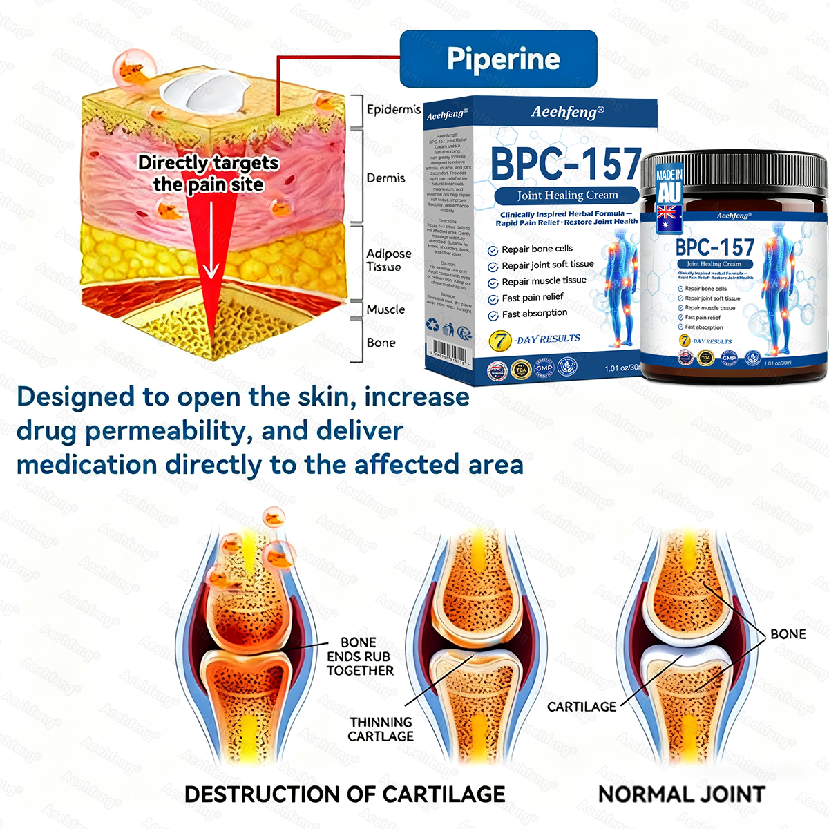 𝐀𝐞𝐞𝙝𝙛𝗲𝗻𝗴® 🌈🌈BPC-157 Joint Healing Cream🦴Treats Arthritis, Neuropathy, Rheumatism, Sports Injuries & More 🤍